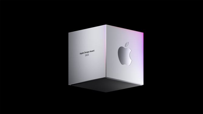 Apple WWDC23 Design Awards trophy