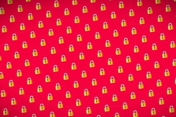 padlock red background ransomware